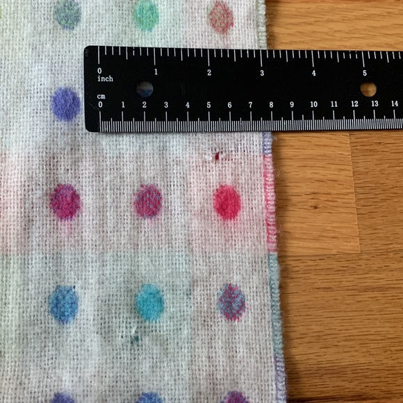 📍FIRM📍100% Lambswool Scarf Wrap Vintage - Picture 16 of 16